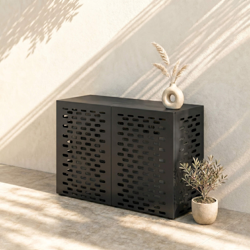 Cache Clim Corbeau - Noir Mat en Acier