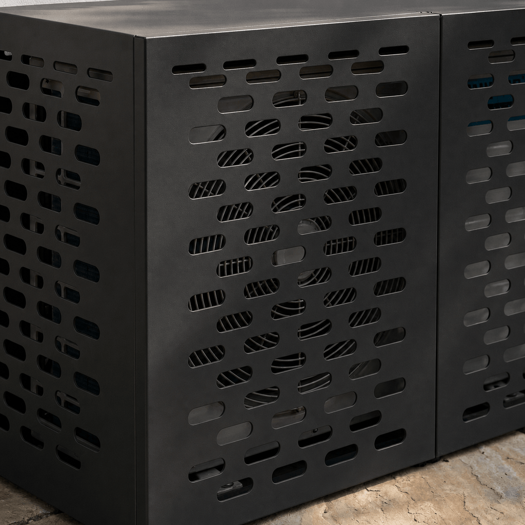 Cache Clim Corbeau - Noir Mat en Acier