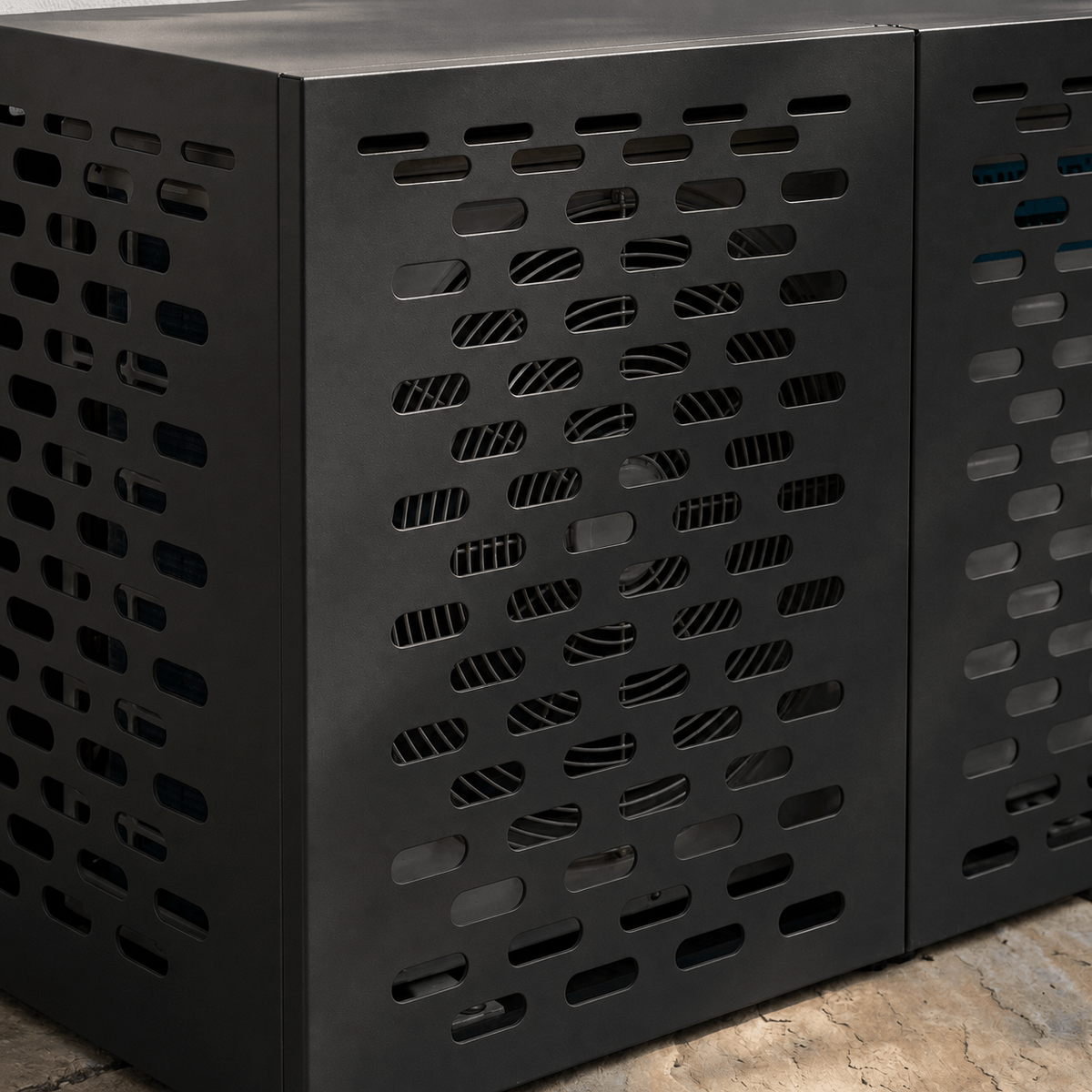 Cache Clim Corbeau - Noir Mat en Acier