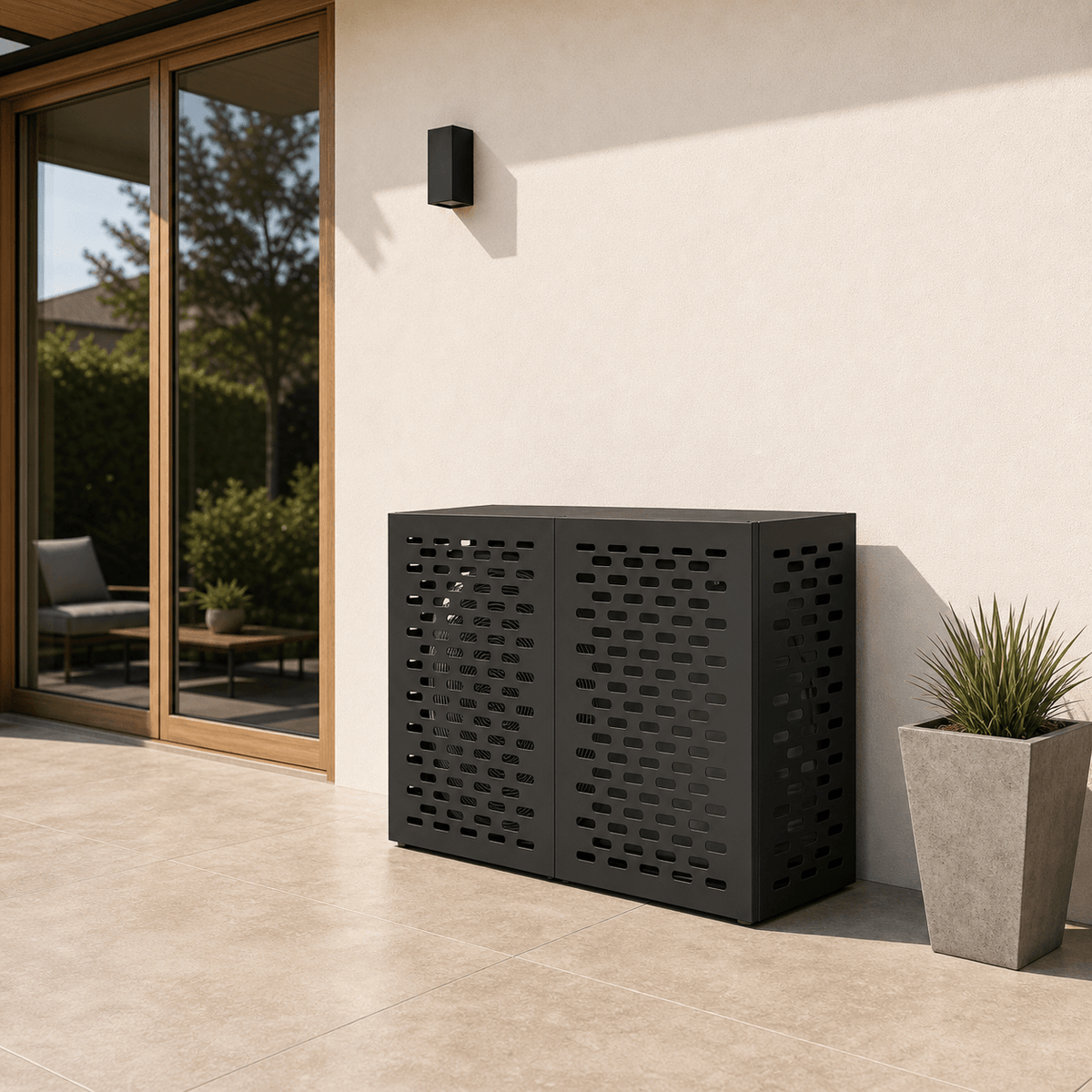 Cache Clim Corbeau - Noir Mat en Acier