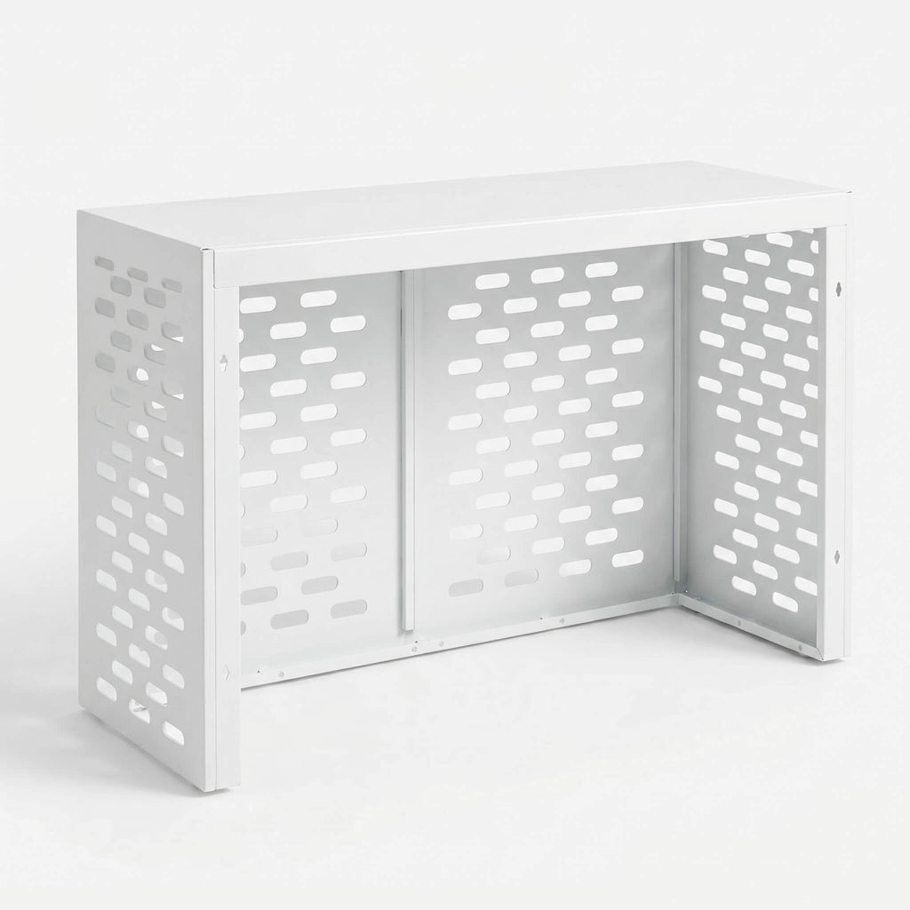 Cache Clim Cygne - Blanc Mat en Acier
