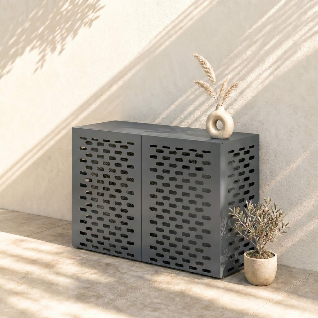 Cache Clim Étourneau - Anthracite Mat en Acier