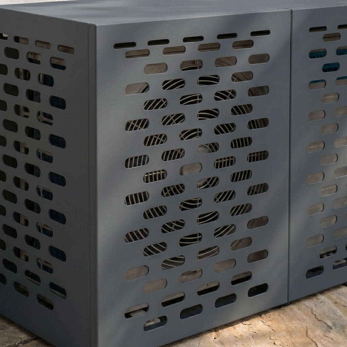 Cache Clim Étourneau - Anthracite Mat en Acier