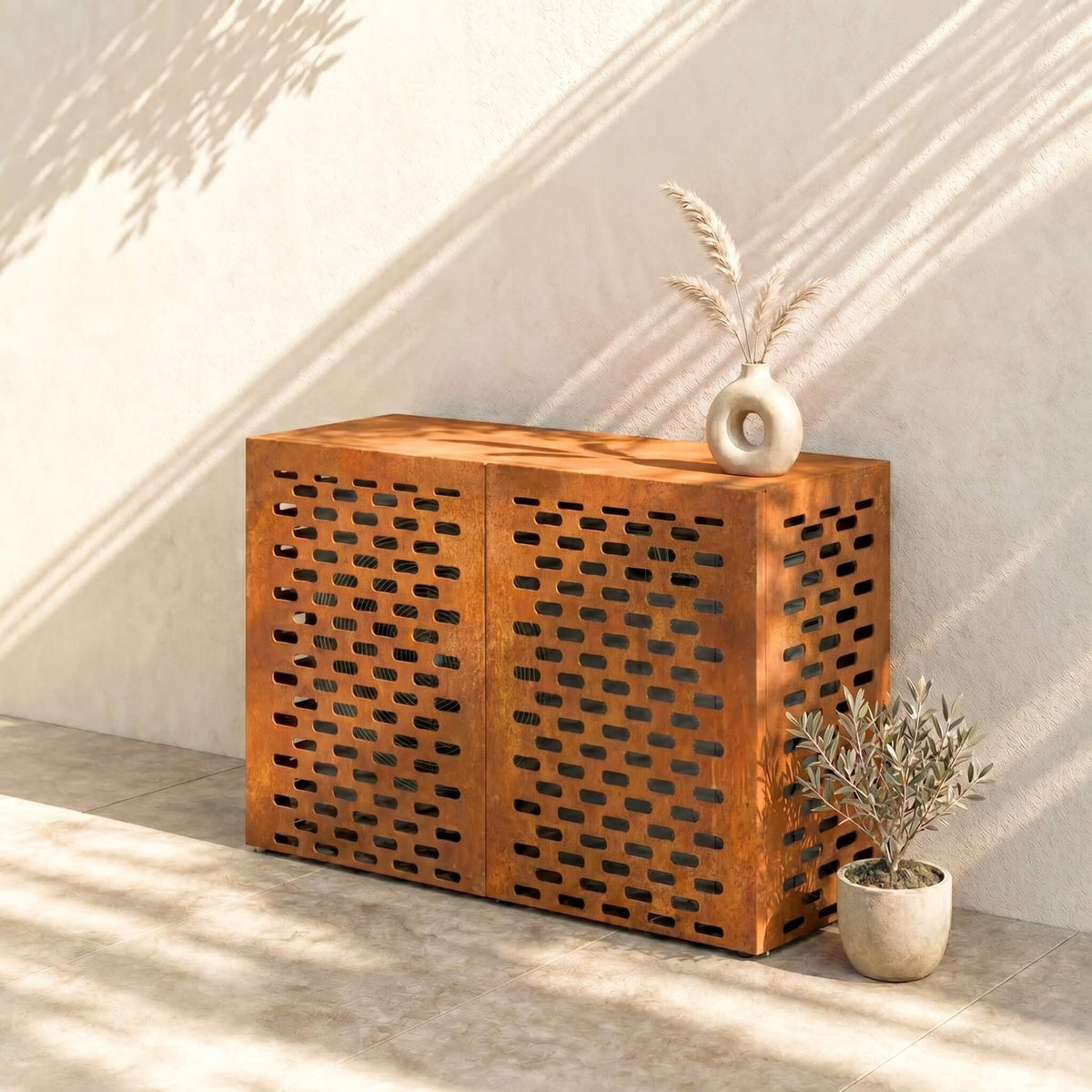 Cache Clim Faisan - Acier Patinable (Corten)