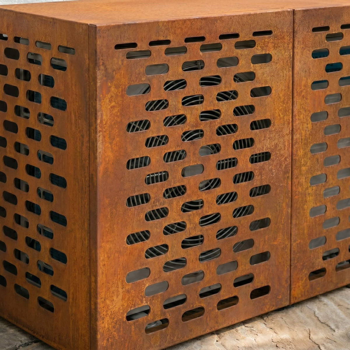 Cache Clim Faisan - Acier Patinable (Corten)