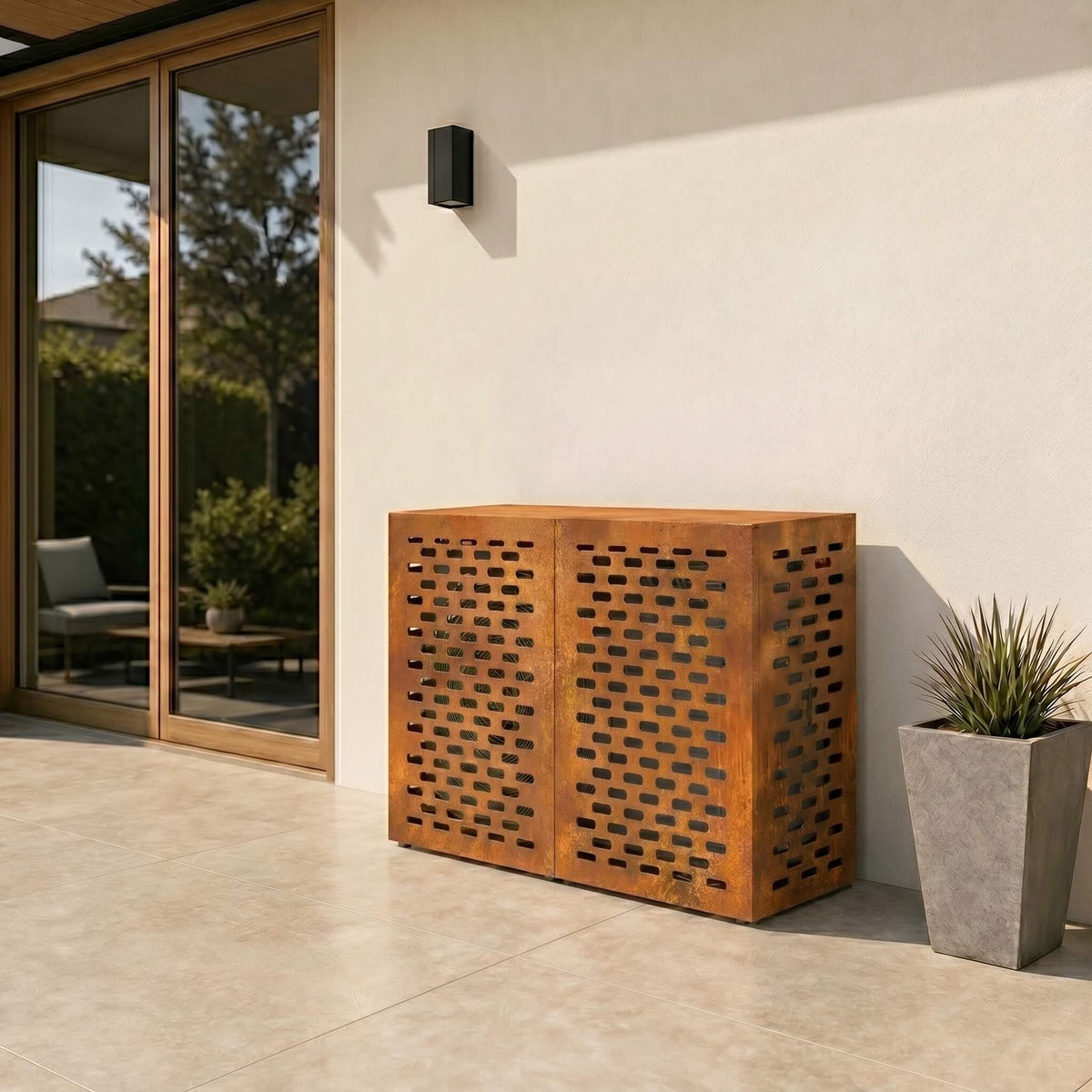 Cache Clim Faisan - Acier Patinable (Corten)
