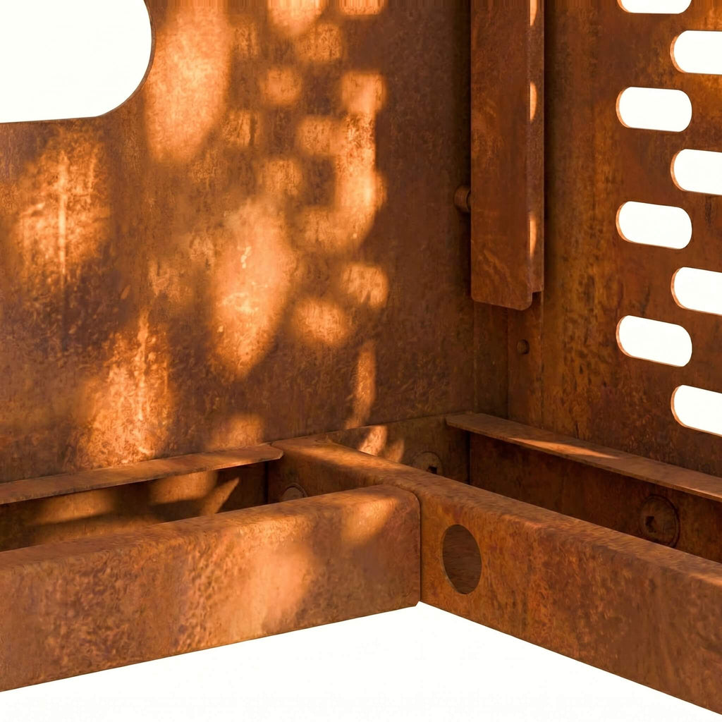 Cache Clim Faisan - Acier Patinable (Corten)