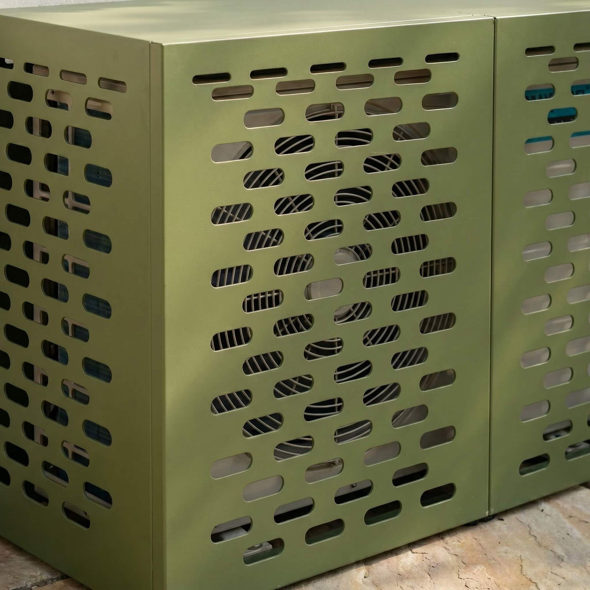 Cache Clim Pivert - Vert Olive en Acier